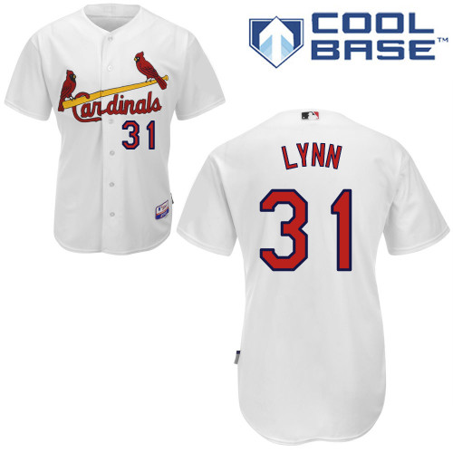 Lance Lynn #31 Youth Baseball Jersey-St Louis Cardinals Authentic Home White Cool Base MLB Jersey